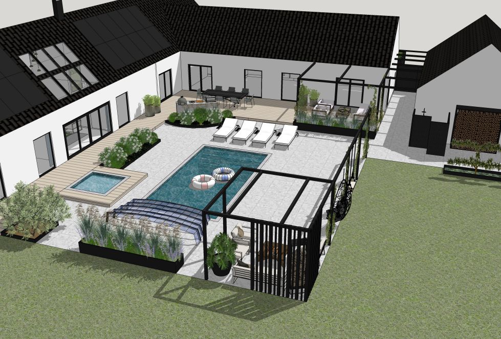 Trädgårdsdesign båstad  från blåsigt hörn till skyddad oas